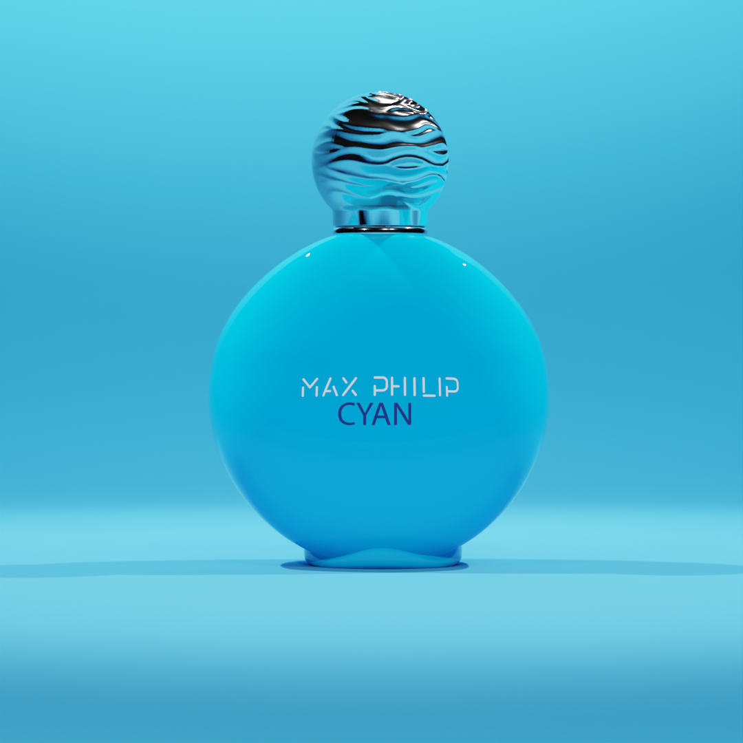 Max Philip Cyan Eau de Parfum bottle