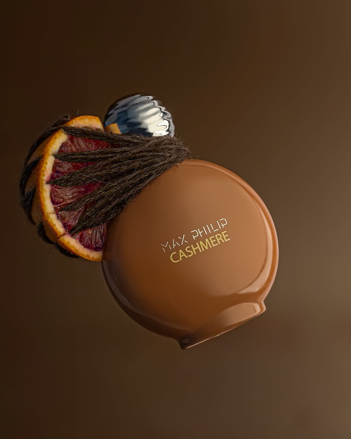 Max Philip Cashmere Eau de Parfum in an artistic scene reflecting soft luxury and warmth