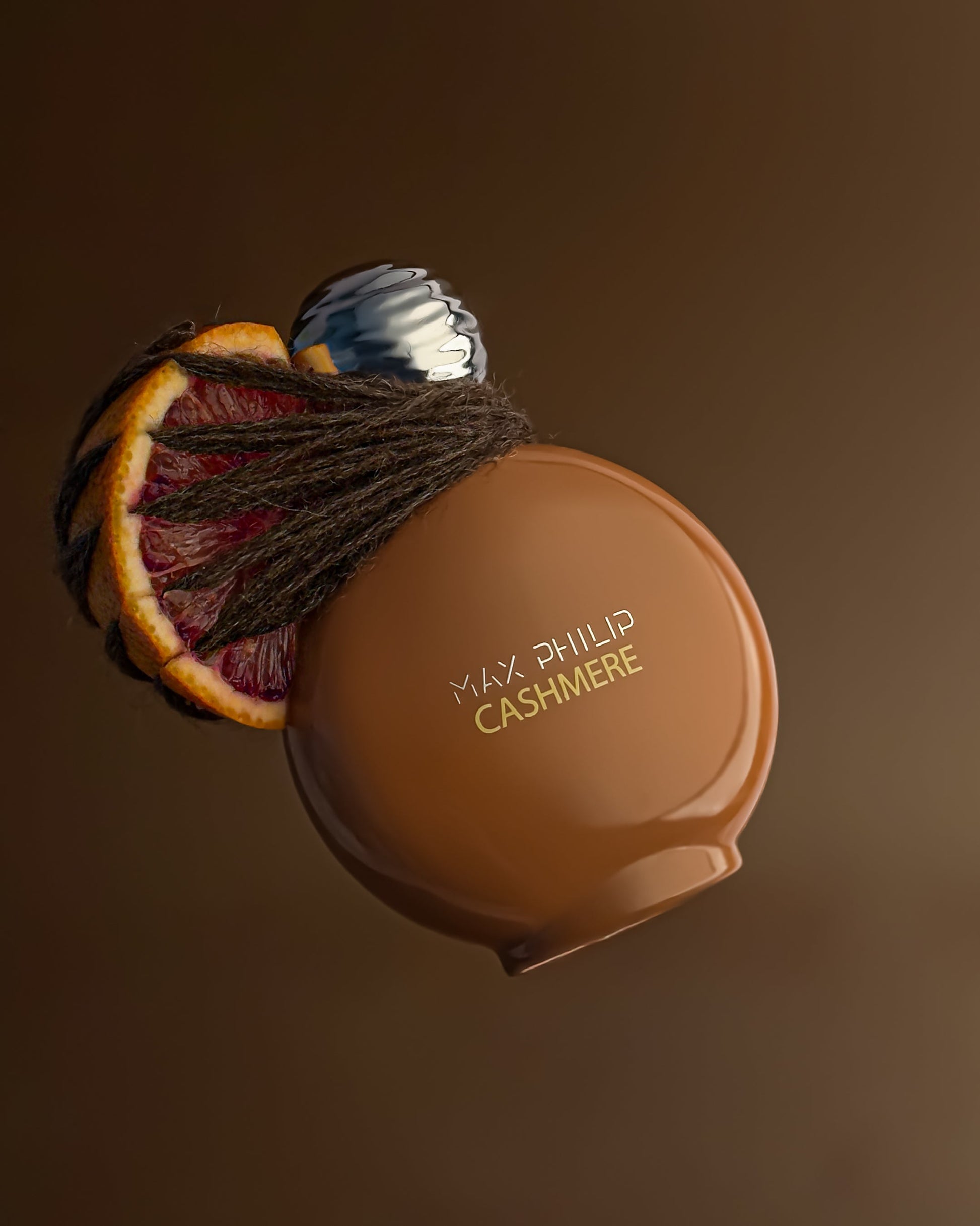 Max Philip Cashmere Eau de Parfum in an artistic scene reflecting soft luxury and warmth